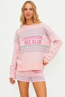 Anthropologie X Beach Riot Callie Sweater Sweet Winter Champagne Ski Club | Beach Riot