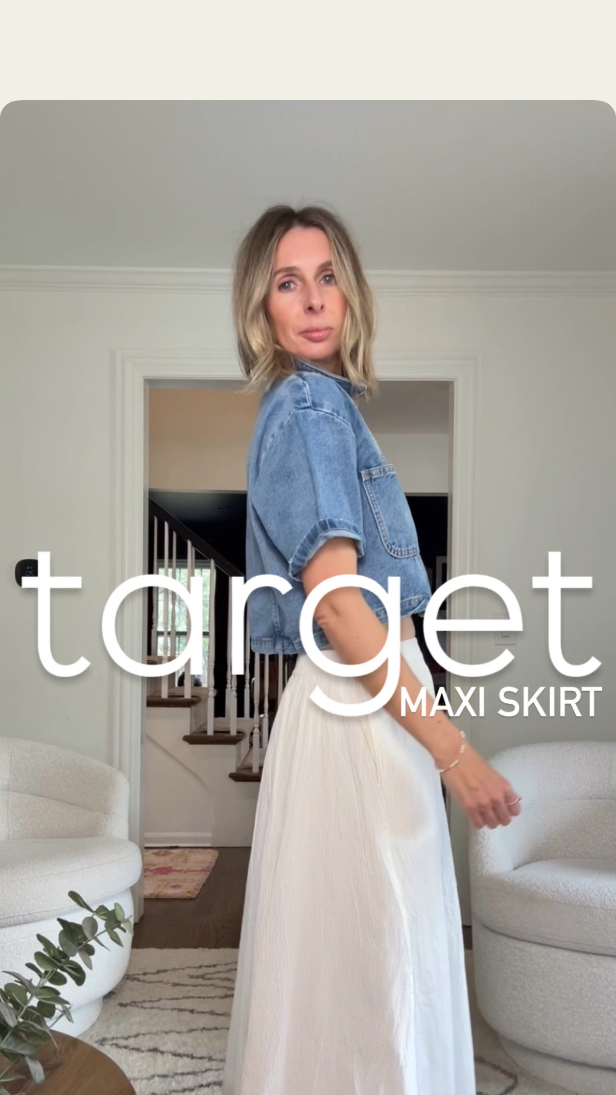 this skirt is a moment! i’m obsessed. the quality, fit, fullness, price…all 10/10! we all need this maxi. i repeat. we all need! 😮‍💨 

wearing the small. also available in a striking red and classic black.

denim shirt is a medium. tee isn’t online yet. wearing a large in the denim jacket. 💫



effortless style + daily outfit inspo for over 40s. are you trying to rediscover your style, i got you. want to elevate your everyday looks, i got you. want easy, effortless style, i got you! come follow me @houseofmagpye 🫶

target style, spring outfit, festival outfit, summer style, target spring, maxi skirt, effortless style, concert outfit. 


#effortlessstyle #styleover40 #targetstyle #targetmom #targetfashion #targetaddict #maxiskirt #concertoutfit #festivalinspo #instastyle 

#LTKFestival #LTKFindsUnder50 #LTKOver40