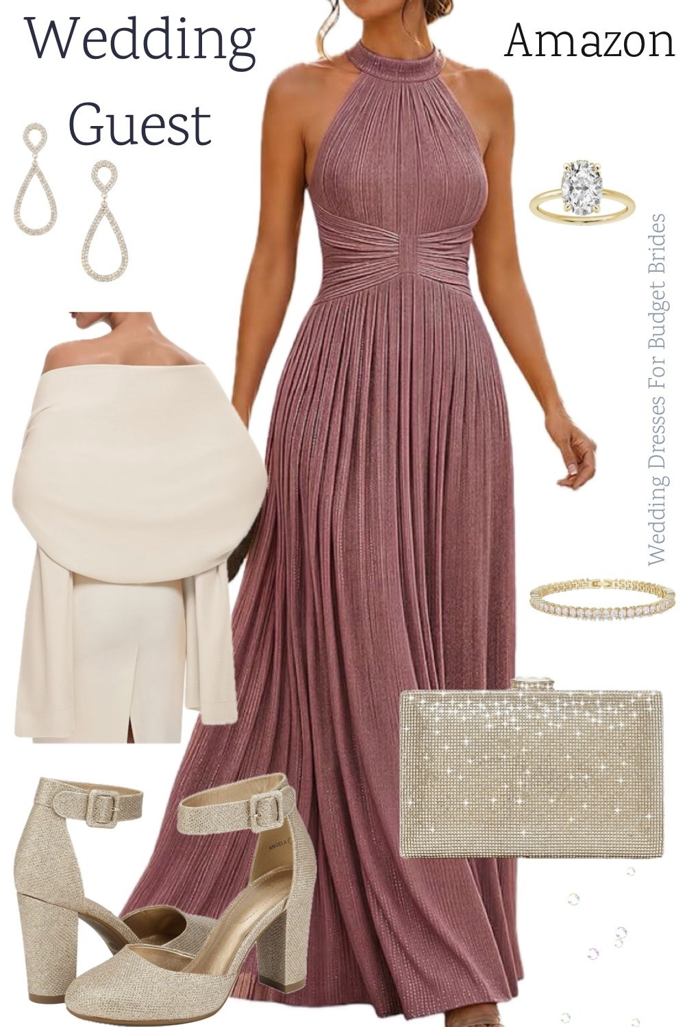 Formal long dress and accessories on Amazon.

Special occasion dress, wedding guest dress, formal gown, full length dress, bridesmaid dress, bridal party dress, Amazon dress.

#LTKWedding #LTKSeasonal