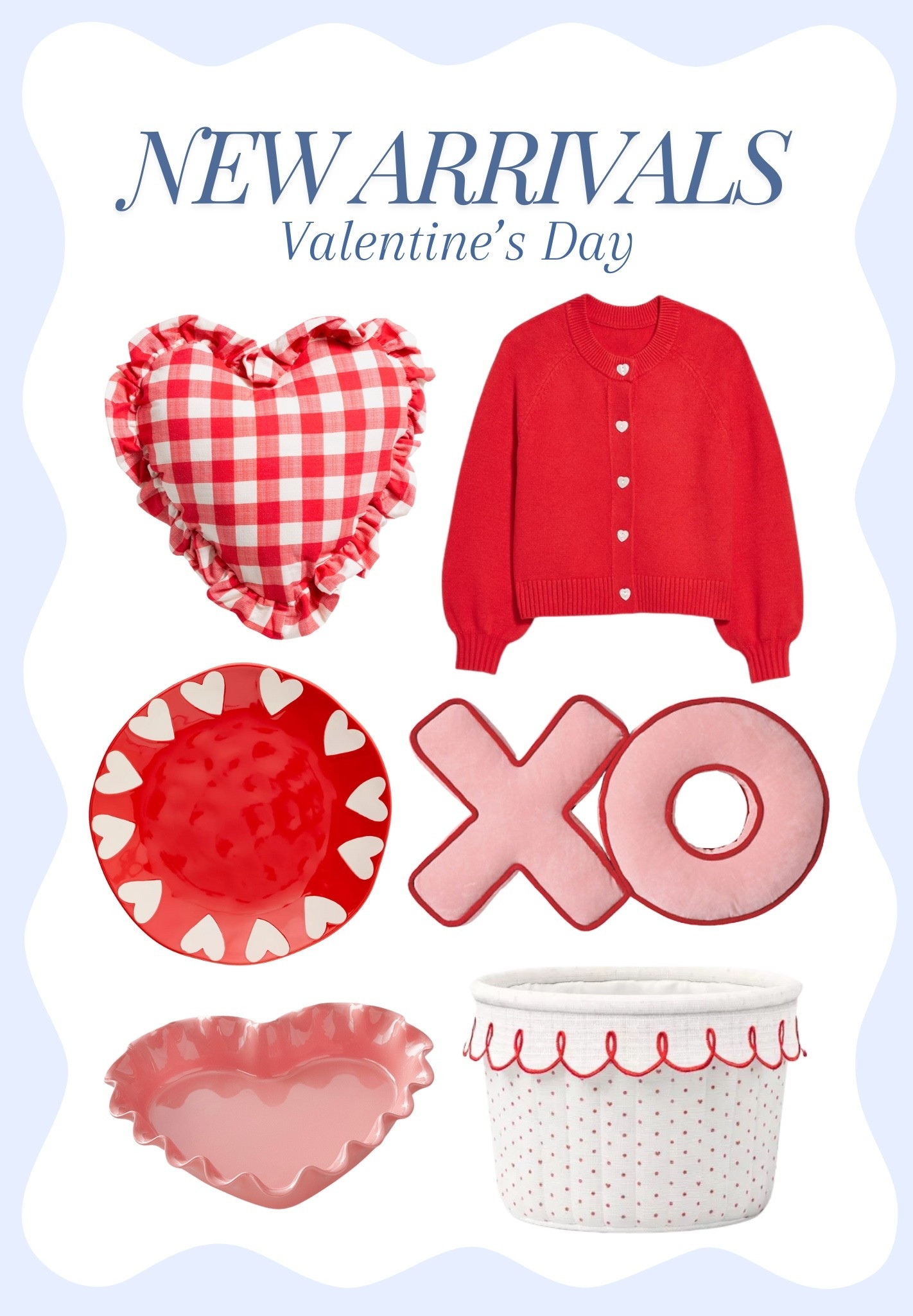 Valentines Day New Arrivals

Heart pillow sweater valentine plates heart pie dish

Target Home TJ Maxx Anthropologie Old Navyy

#LTKHome #LTKSeasonal

#LTKKids