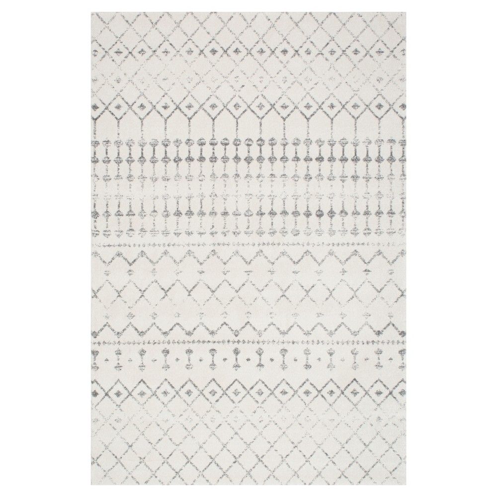 Sterling Gray Solid Loomed Area Rug - (6'7""x9') - nuLOOM | Target