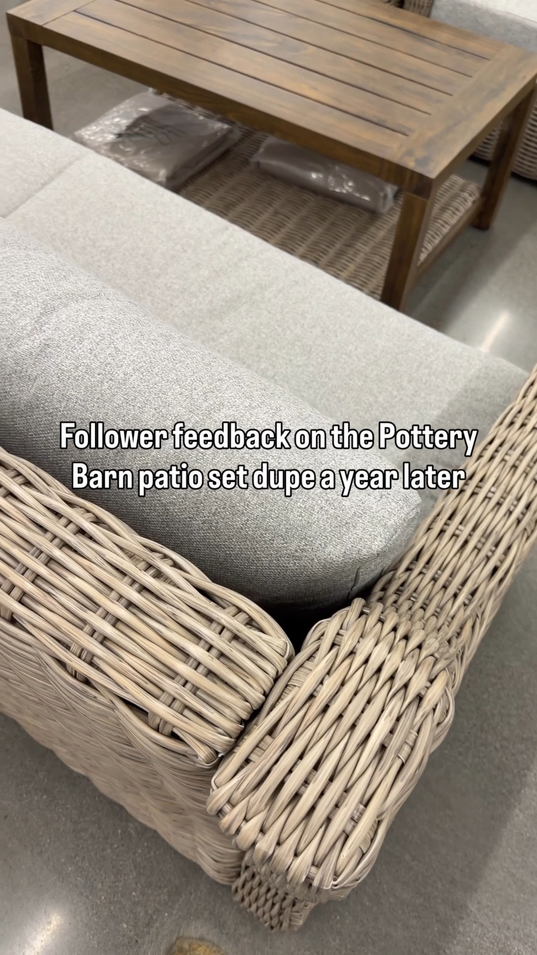 One year later, and it still holds up! 👏🏻

You heard the lady! This Pottery Barn Huntington patio set dupe has been through a full season of use, weather, and real life, and it still looks just as good. The quality of this Walmart patio set is incredible: sturdy, comfortable, and it hasn’t lost its shape or style.

If you’ve been debating a patio set upgrade, this is your sign that you don’t need to spend $4,500 to get that high-end look.

#patioset #potterybarn #potterybarnstyle #potterybarninspired

#LTKSaleAlert #LTKSeasonal #LTKHome