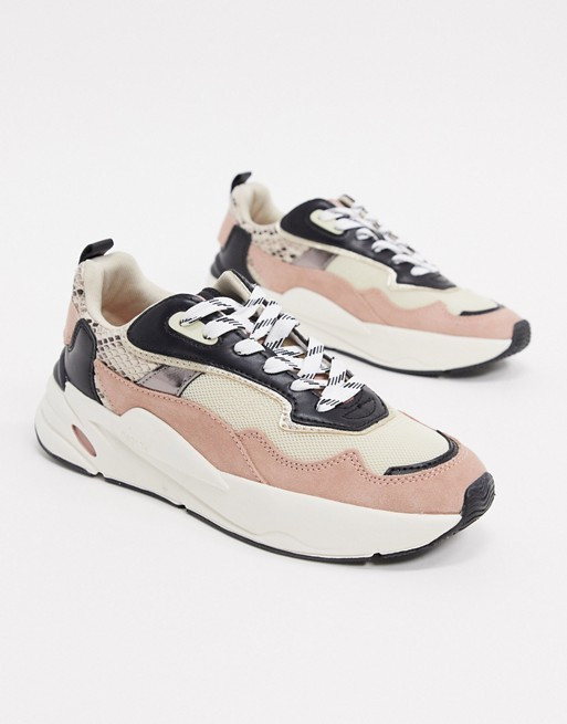 Stradivarius mixed panel sneakers in multi | ASOS US