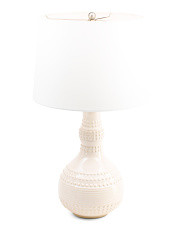 28in Droplet Textured Ceramic Table Lamp | Bedroom | Marshalls | Marshalls