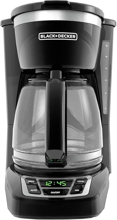 BLACK+DECKER 12-Cup Digital Coffee Maker, Programmable, Washable Basket Filter, Sneak-A-Cup, Auto... | Amazon (US)