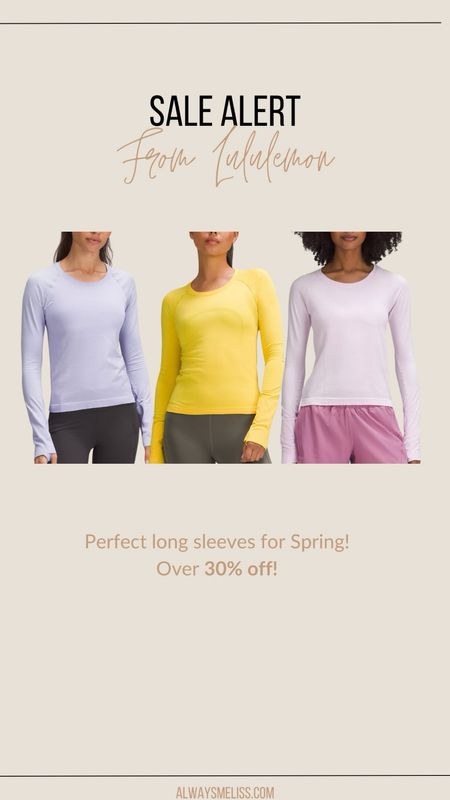 Lululemon has added so many great items to their sale! I’m loving these long sleeves in the fun colors. 

Lululemon sale
Women’s workout outfit Inspo
Athletic Outfit

#LTKfindsunder100 #LTKsalealert #LTKfitness