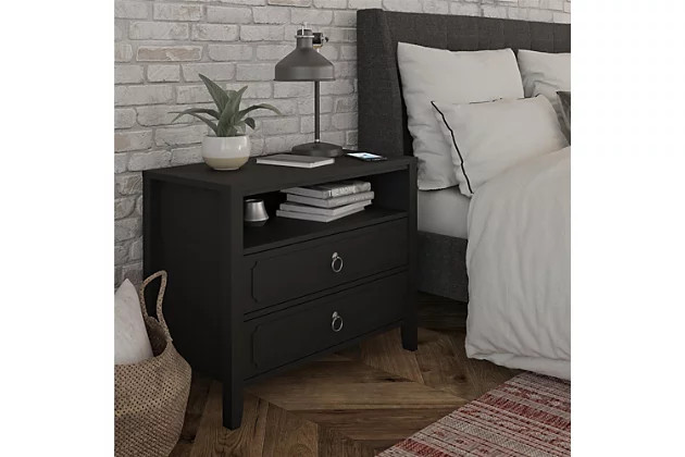 Ameriwood Home 2 Drawer Nightstand | Ashley Homestore