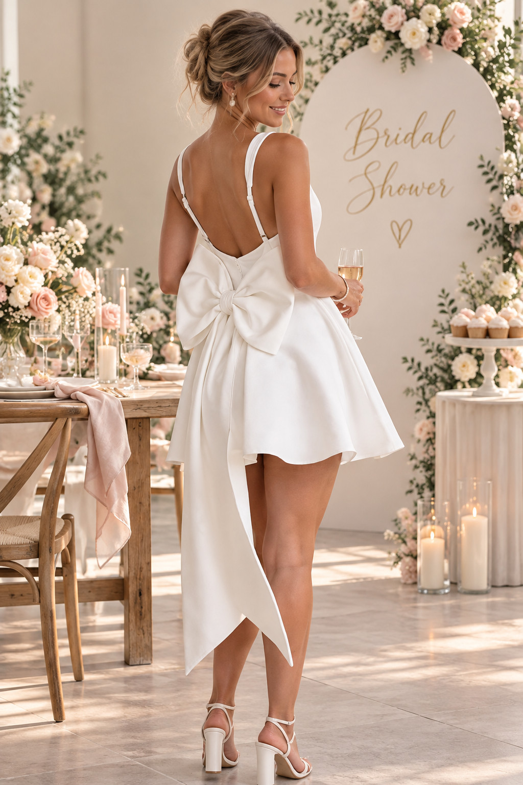 Okay, the back of this Amazon bridal dress is everything! The simple white mini silhouette gets such a fun upgrade from the oversized bow and dramatic trailing detail. This would be adorable for a bridal shower, bachelorette brunch, engagement celebration, or reception second look.
#AmazonBride #BridalShowerDress #BowDress #WhiteMiniDress #BrideToBeStyle #BacheloretteOutfit #BridalOutfit #AmazonFashion #WeddingWeekendLook #BrideEra 

 #LTKSeasonal #LTKU #LTKWedding