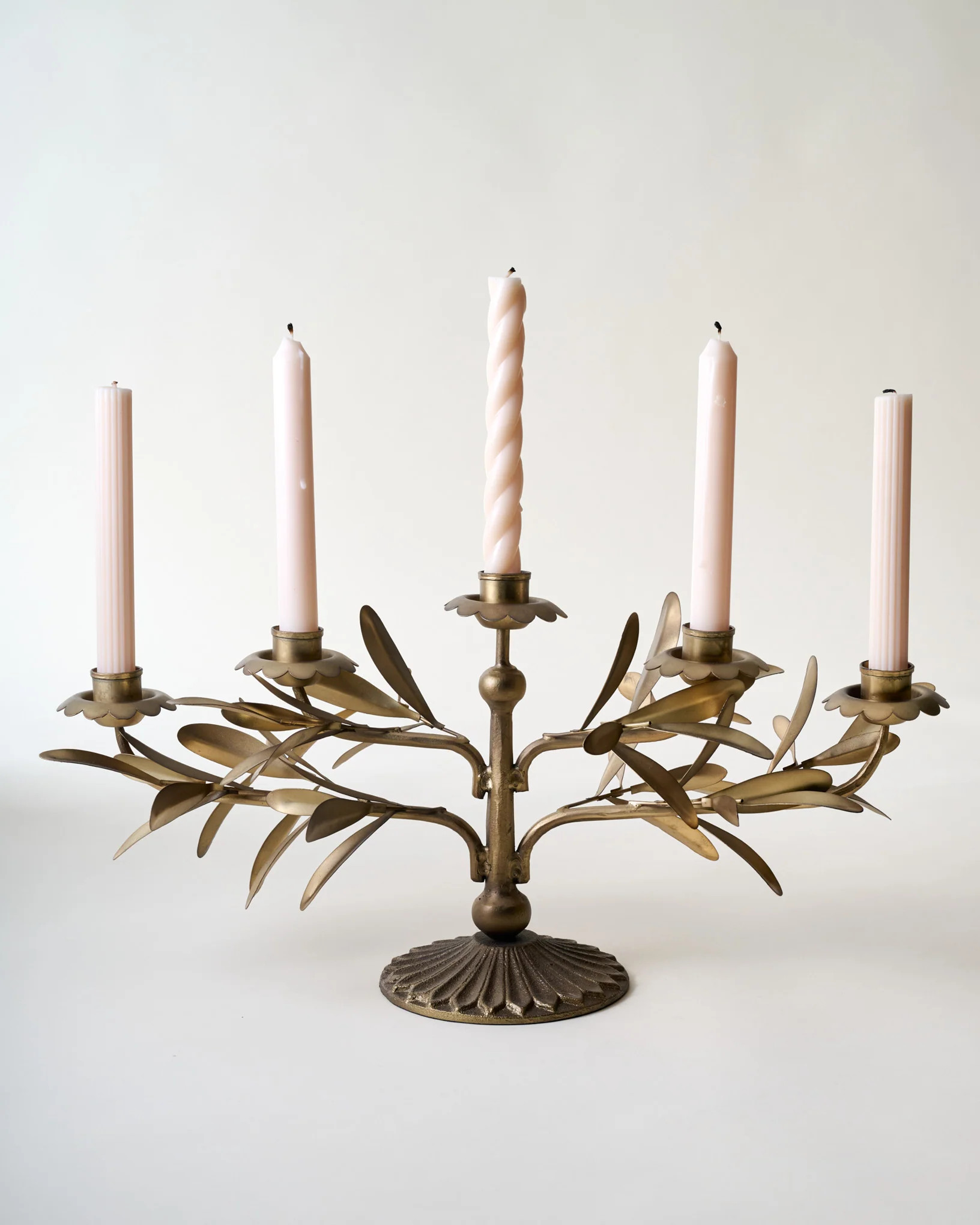 Gracie Candelabra, Antique Brass | Magnolia