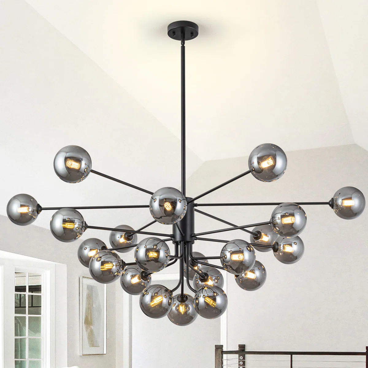 Kyiesha 21 - Light Dimmable Modern Linear Chandelier Sputnik Chandeliers Dining Room Chandelier | Wayfair North America