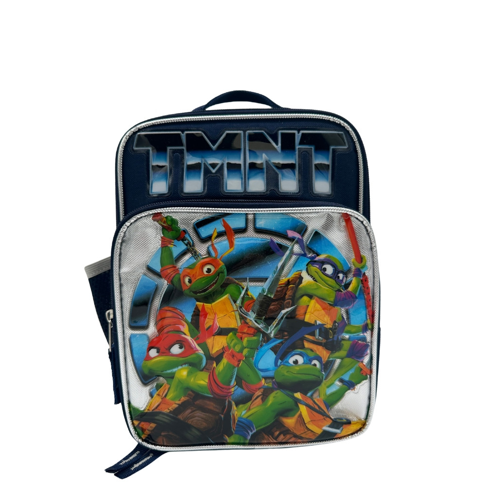 TMNT Kids Insulated Reusable Lunch Bag with Mesh Water Bottle Pocket and Handle | Walmart (US)