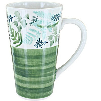 Blue Rose Polish Pottery Floating Fern Large Coffee Mug | Target