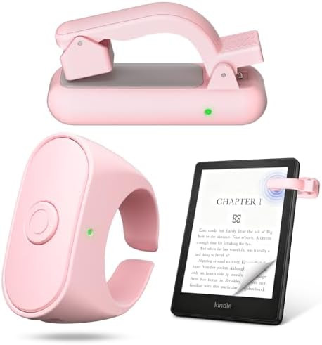 Kindle Page Turner Ring, Page Turner for Kindle Paperwhite/Oasis/Scribe, No Bluetooth Clip-On Kin... | Amazon (US)
