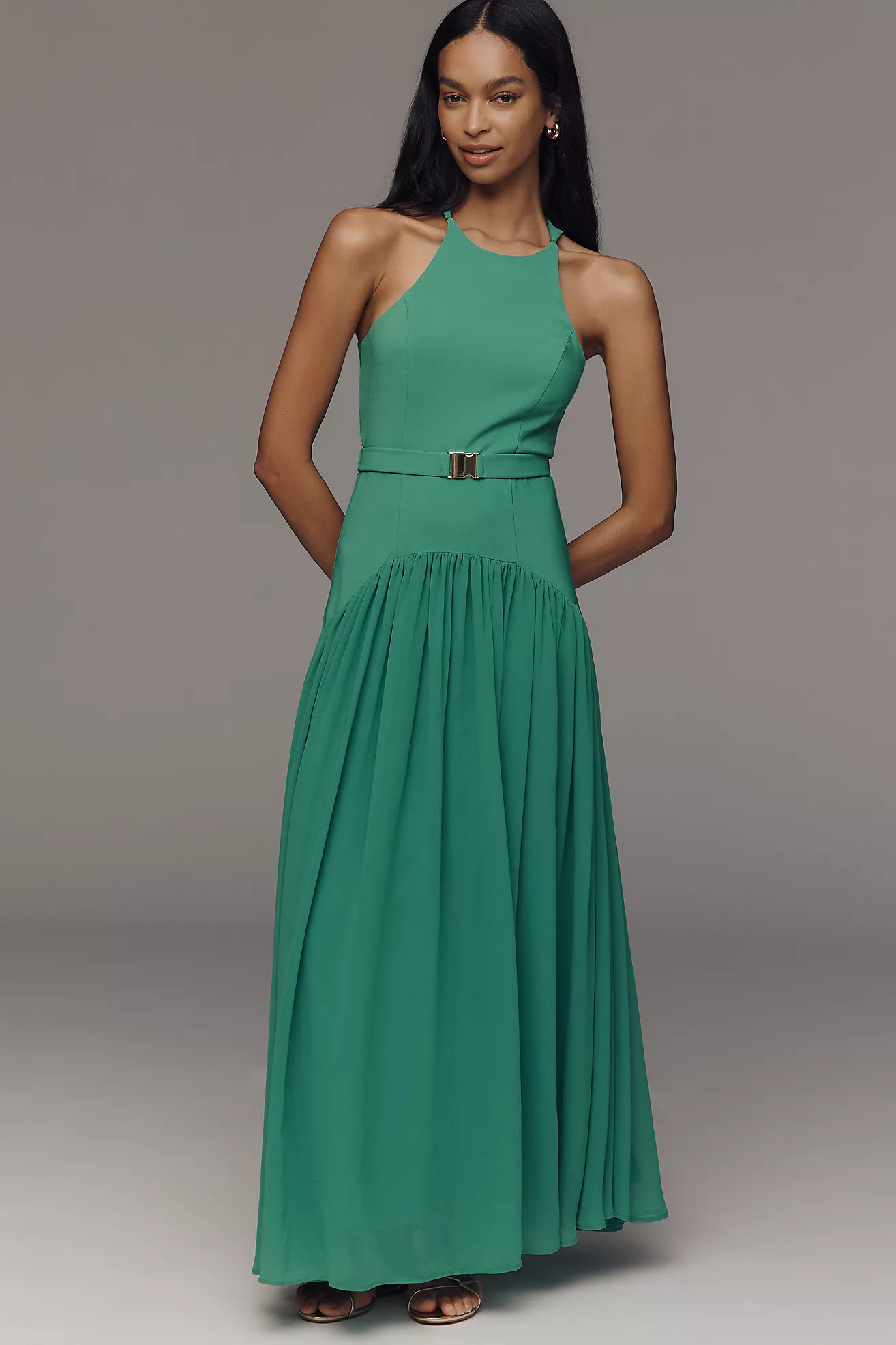 Hutch Abbey Belted Midi Dress | Anthropologie (US)