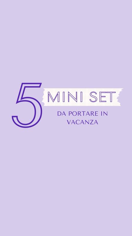 🏖️5 MINI SET DA VIAGGIO 🏖️

Ecco 5 splendidi mini kit make-up, skincare e haircare da portare con sé in vacanza questa estate ☀️

Quale vi piace di più? 👀

#miniset #minikit #minisize #sephora #cultbeauty #travelsize #skincare #makeup #fentybeauty #fentyskin #hudabeauty #kayali #gisou #charlottetilbury #milkmakeup
