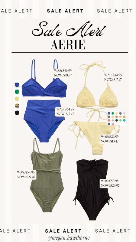 Aerie swimsuits on sale perfect for summer! 

#LTKSaleAlert #LTKSwim #LTKSeasonal
