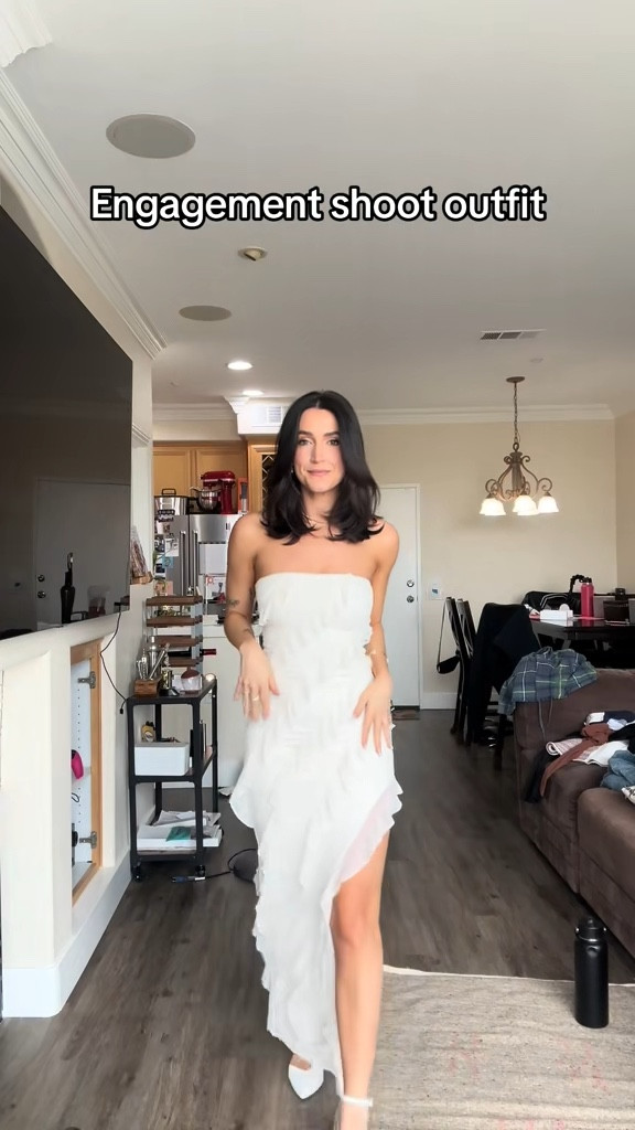 The perfect bridal dress of my dreams for my engagement shoot. Oh Polly is the best for any soon to be brides 

#LTKWedding #LTKStyleTip