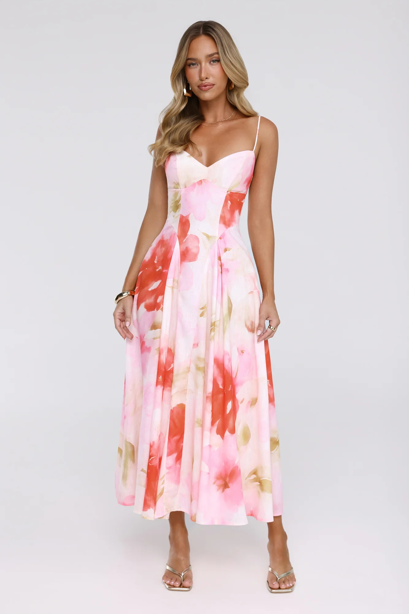 Outfit Says It All Midi Dress Pink | Hello Molly (US)