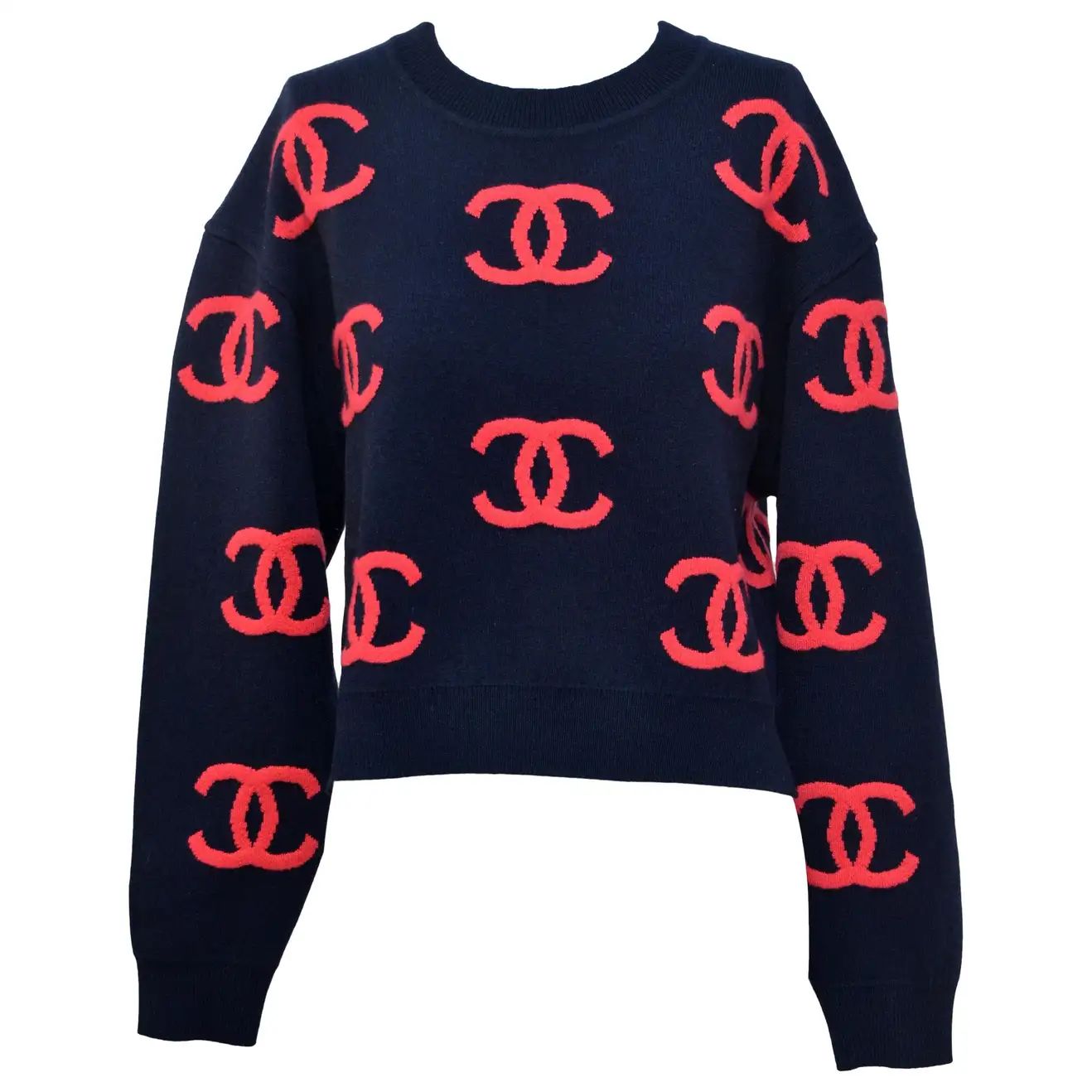 CHANEL  CC Sweater  Size 38 New With Tags | 1stDibs