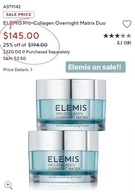 Elemis pro-collagen overnight mask on sale!! ✨

#LTKsalealert #LTKGiftGuide #LTKbeauty