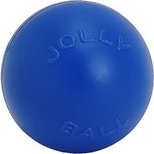 Jolly Pets Push-n-Play Ball Dog Toy, 10 Inches/Large, Blue | Amazon (US)