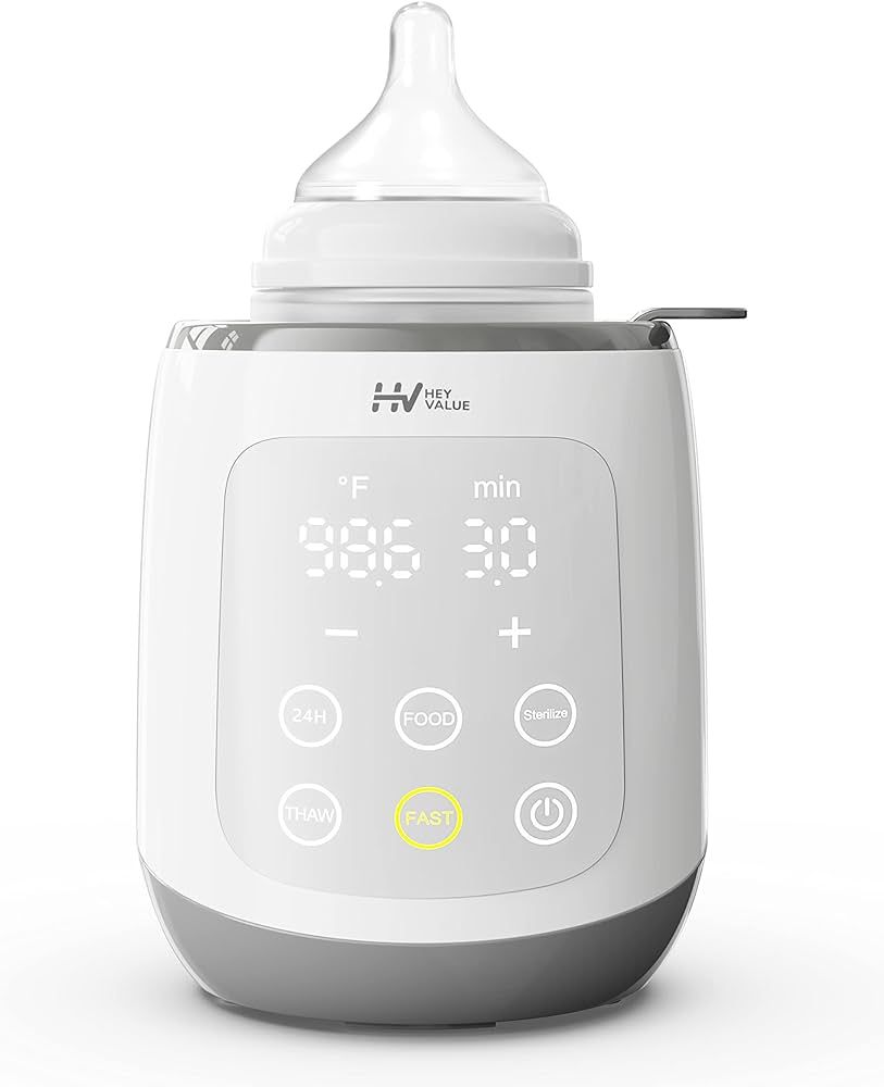 Bottle Warmer, Baby Bottle Warmer 10-in-1 Fast Baby Food Heater&Thaw BPA-Free Milk Warmer with IM... | Amazon (US)