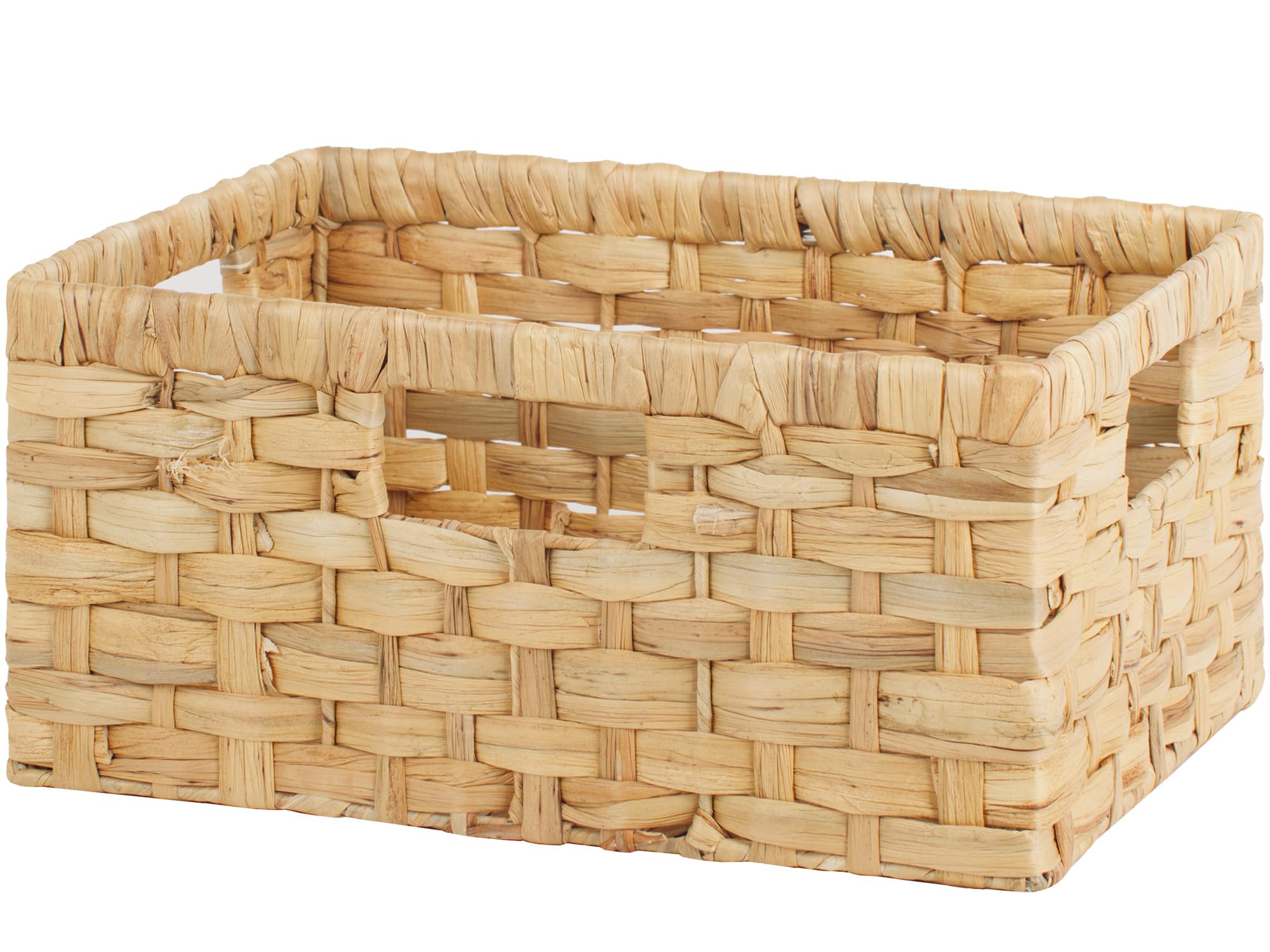 StorageWorks Wicker Basket, Hand-Woven with 3 Handles, Laundry Baskets for Organizing, Water Hyac... | Amazon (US)
