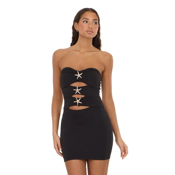 Forever 21 Women's Bandage Style Maxi Dress with Seashell Hardware | Walmart (US)