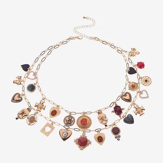 new!Bijoux Bar Gold Tone Womens 19 Inch Strand Necklace | JCPenney