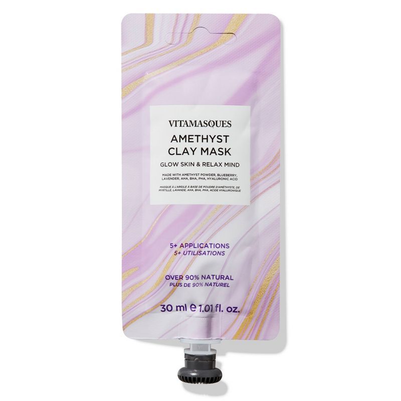 Vitamasques Amethyst Clay Mask - Glow Skin & Relax Mind - 1.01 fl oz | Target