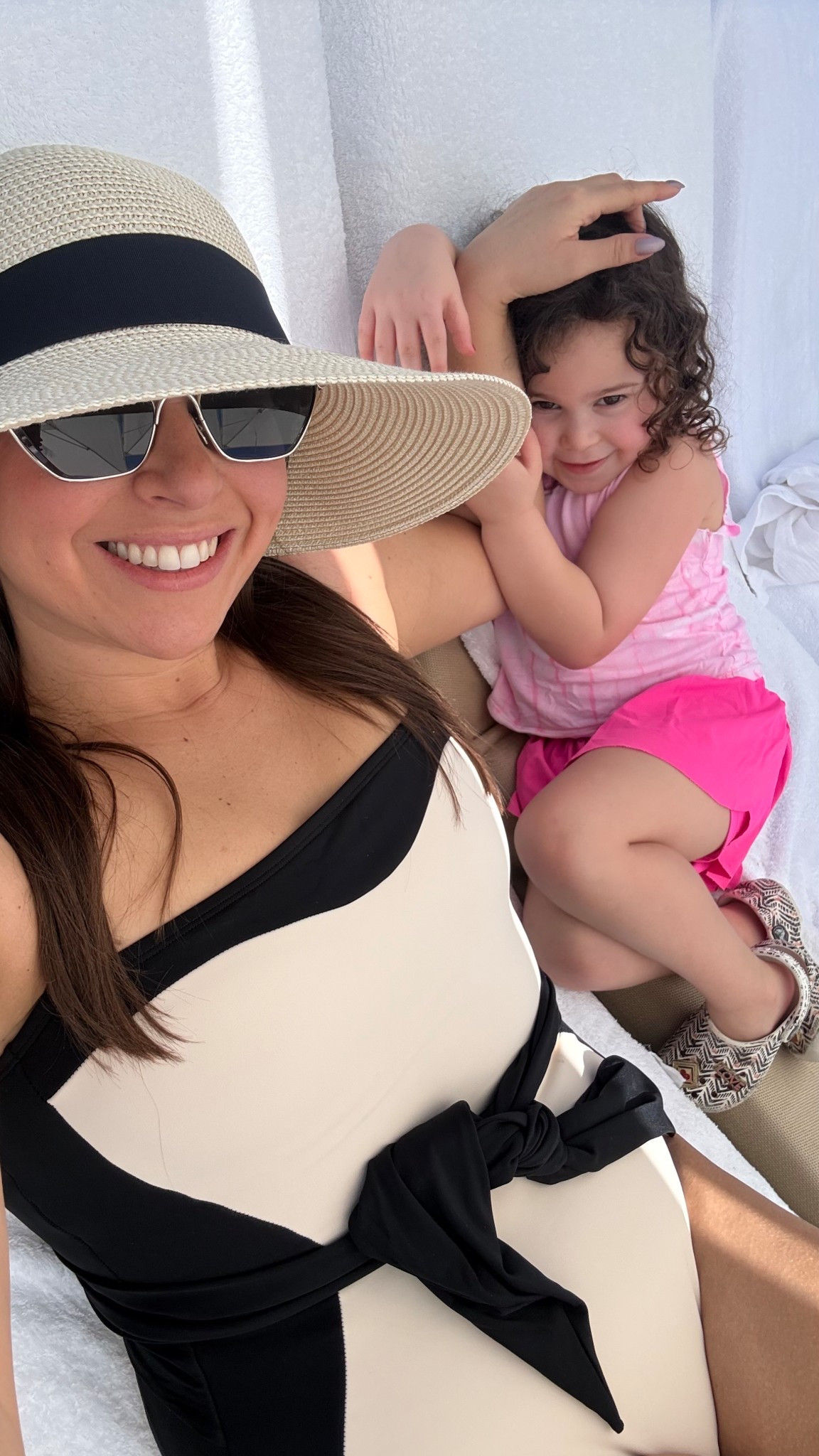The cutest and most slimming one-piece swimsuit! Can be tied in the front or back and I've gotten 7 compliments in 20 minutes 😅 But seriously! 

#LTKOver40 #LTKSwim #LTKMidsize