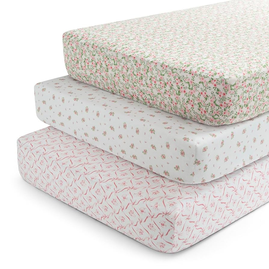Delta Children Fitted Crib Sheets for Girls and Boys - Crib Sheet for Standard Crib and Toddler M... | Amazon (US)