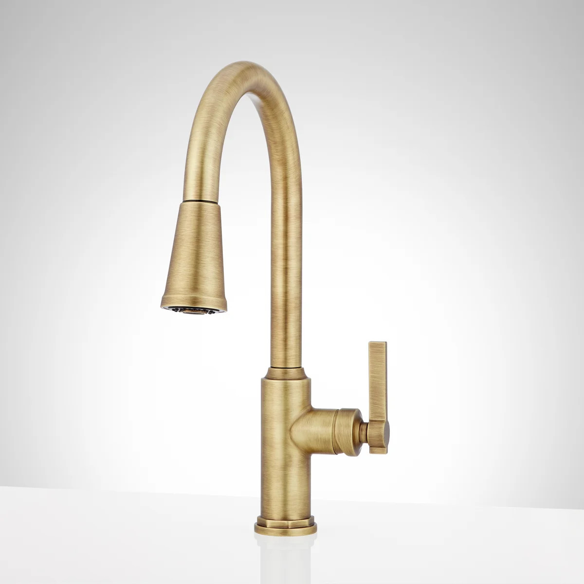 Greyfield Single-Hole Pull-Down Kitchen Faucet SHXCGF107AGBR | Wayfair North America