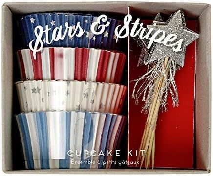 Meri Meri Stars & Stripes Patriotic Cupcake Kit | Amazon (US)