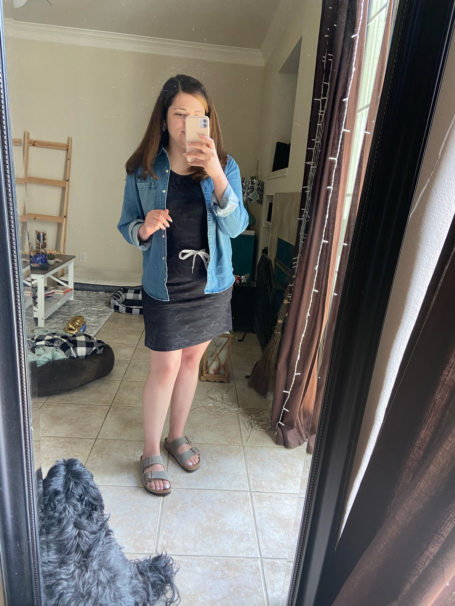 Faves of mine in one pic Denim shirts, Athletic dresses and my Fergie girl! Loving this Athletic dress from Sam’s club in general Athletic dresses are so comfy and cute. Linking up similar styles. Can transition into Fall with Tenni shoes. 



#LTKstyletip