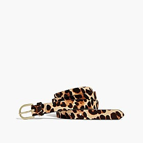 Leopard calf hair belt | J.Crew Factory