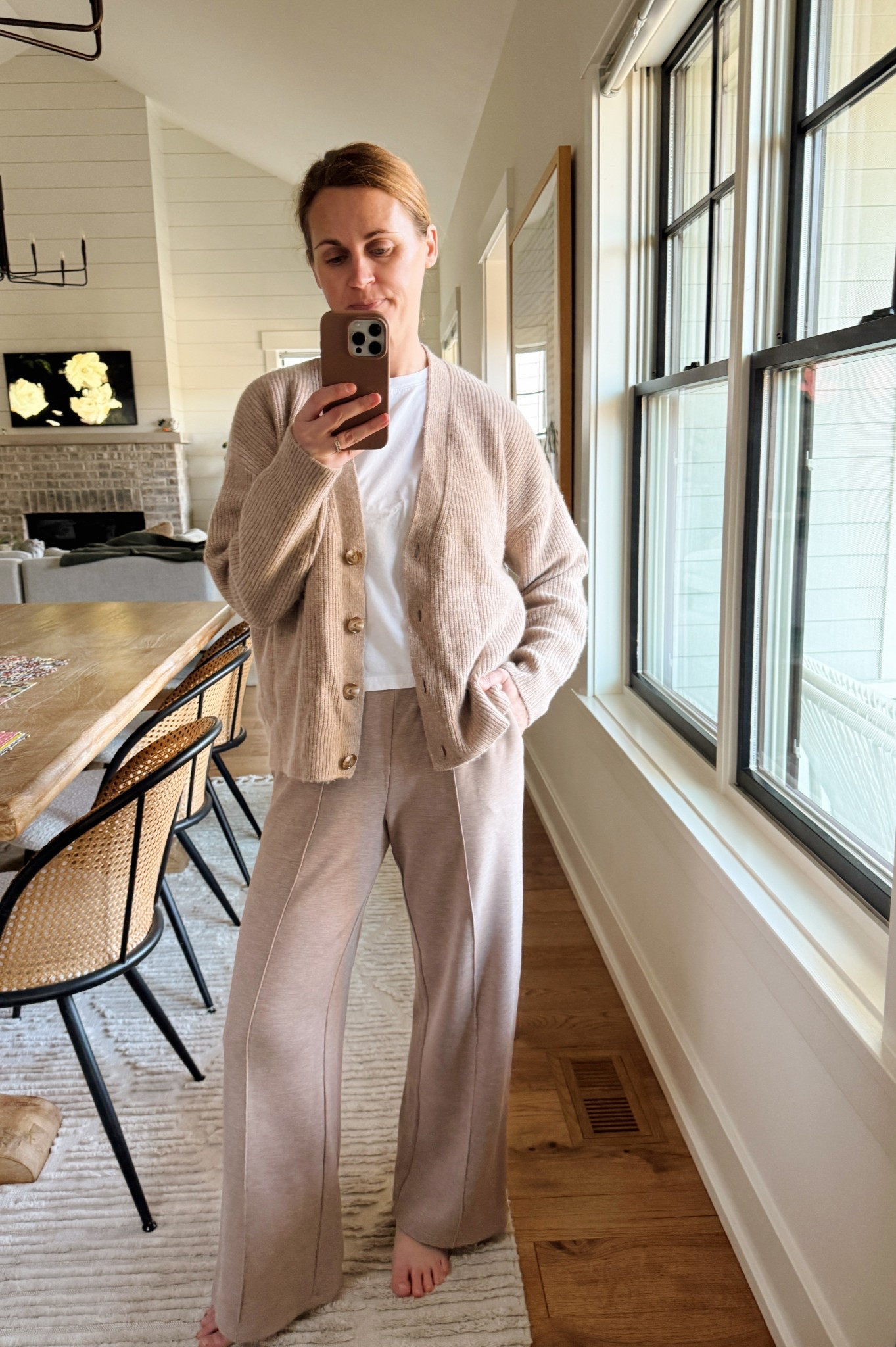 Pants XS
Tee small
Cardigan XS

#LTKSeasonal #LTKStyleTip #LTKOver40