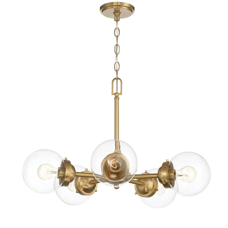 Reegan 5 - Light Shaded Tiered Chandelier | Wayfair North America