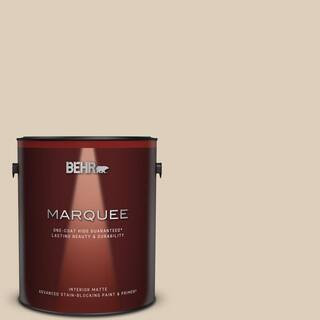 BEHR MARQUEE 1 gal. #MQ3-11 Dainty Lace One-Coat Hide Matte Interior Paint & Primer 145001 - The ... | The Home Depot