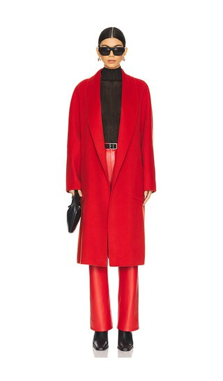 Thara Coat in Crimson | Revolve Clothing (Global)