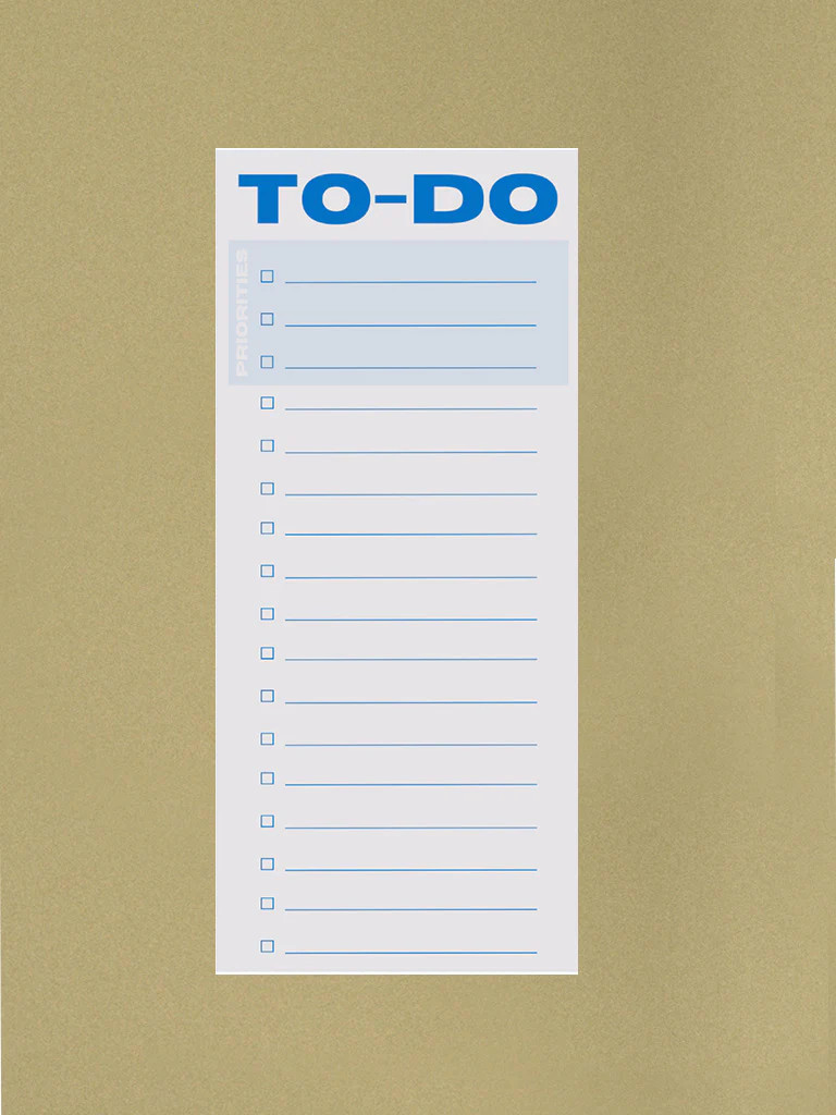To-do List Pad - Light Blue/Blue | Sonderhaus