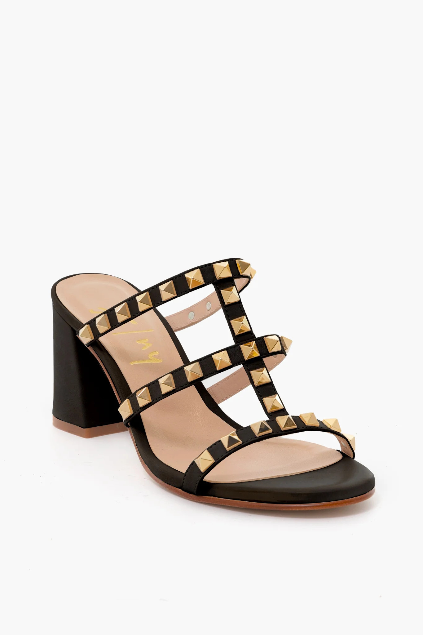 Black Foster Stud Sandals | Tuckernuck (US)