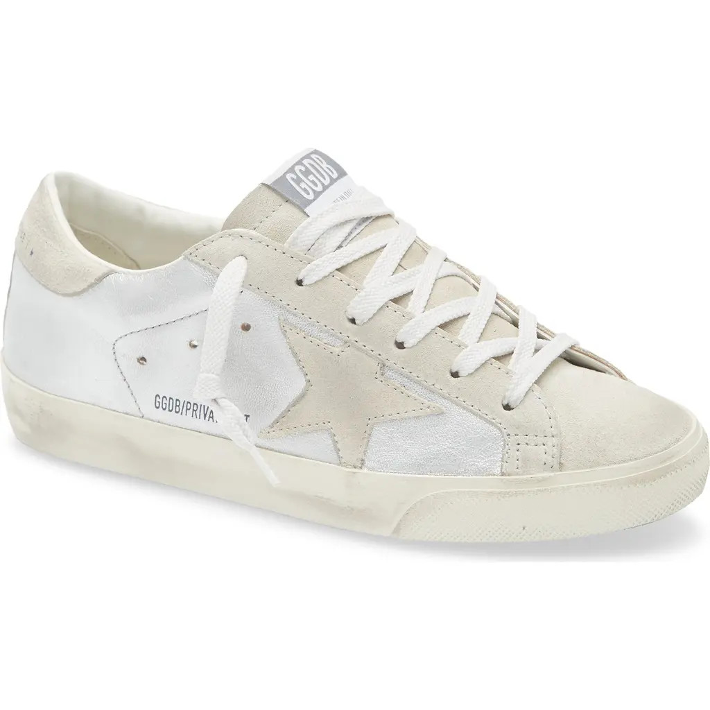 Golden Goose Super-Star Sneaker in Silver/Grey at Nordstrom, Size 9Us | Nordstrom
