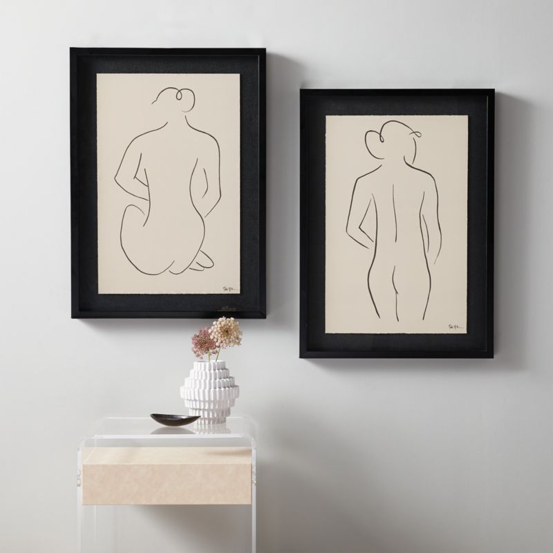 Woman Painting Set of 2 | CB2 | CB2