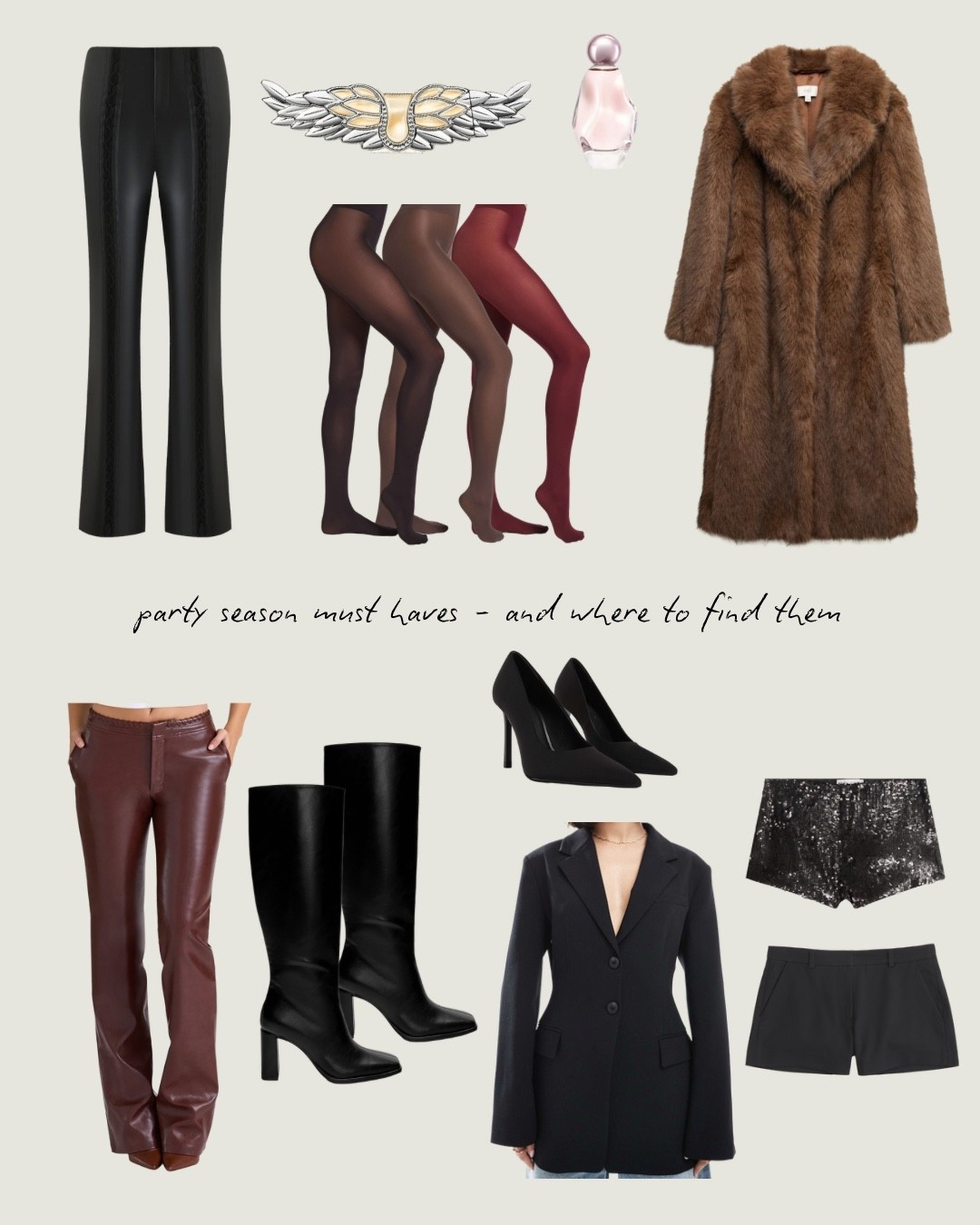 Party Season Staples! #musthaves #capsulewardrobe #partyseason

#LTKuk #LTKwinter #LTKpartywear