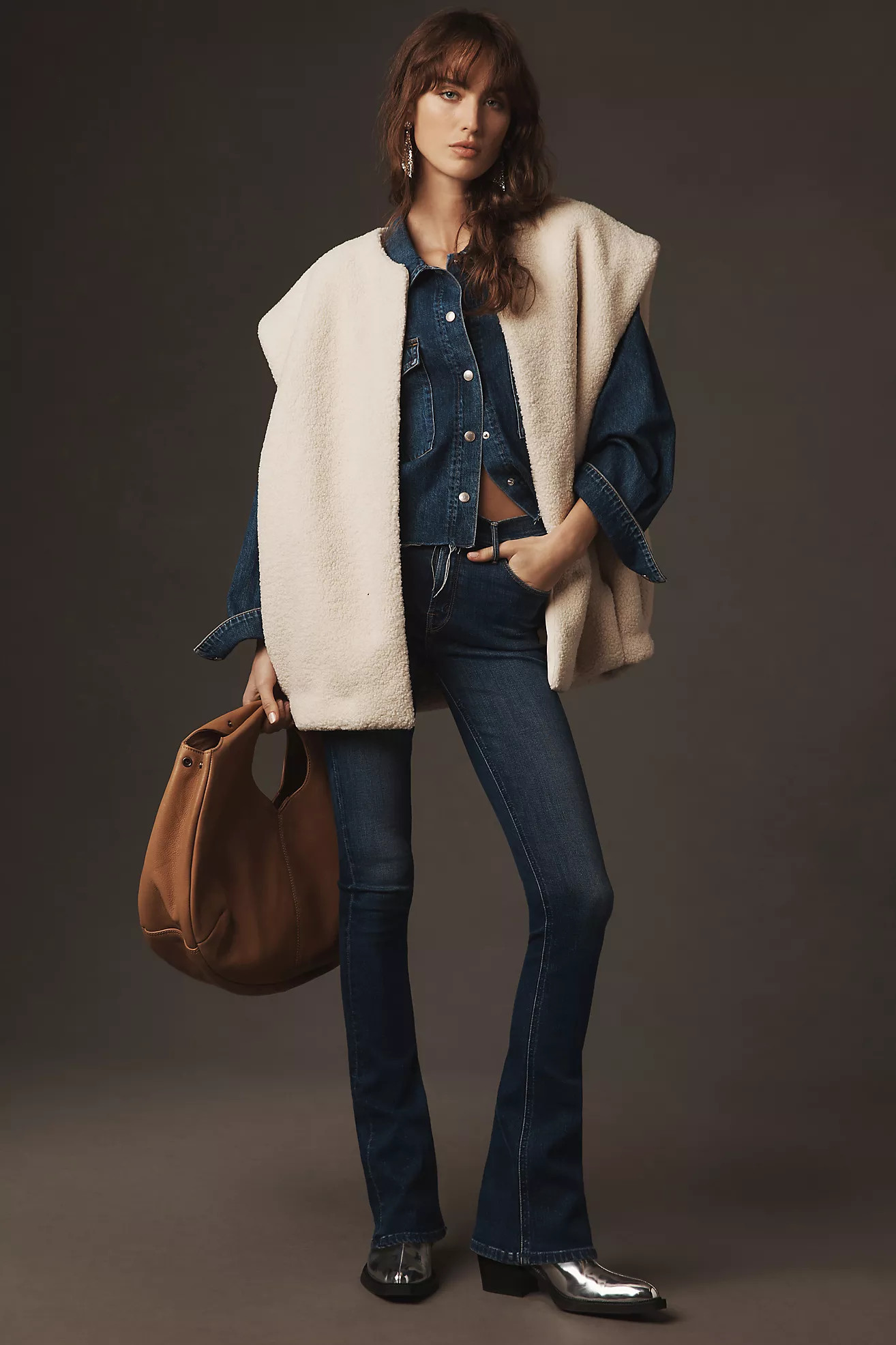 MOTHER Runaway Mid-Rise Mini Bootcut Jeans | Anthropologie (US)