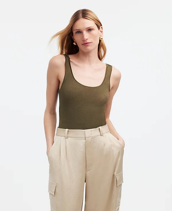 Scoopneck Sweater Tank | Madewell | Madewell