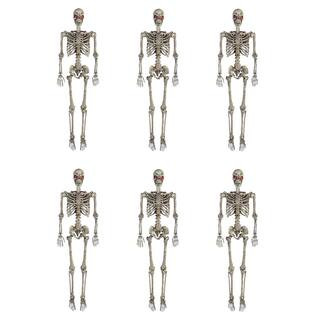 6-Pack 5 ft. Poseable LED Pitted Skeleton | The Home Depot