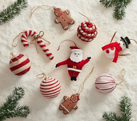Classic Christmas Boxed Ornaments, Set of 9 | Pottery Barn Kids