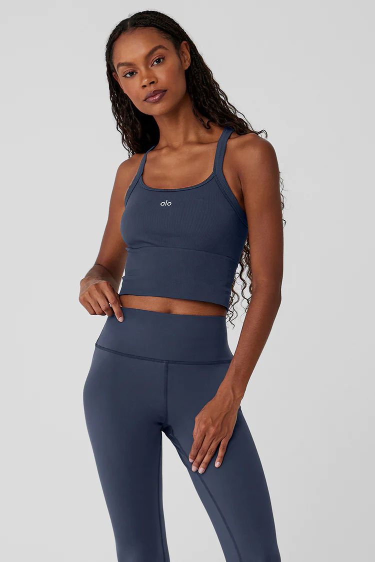 Seamless Ribbed Favorite Bra Tank | Alo Yoga